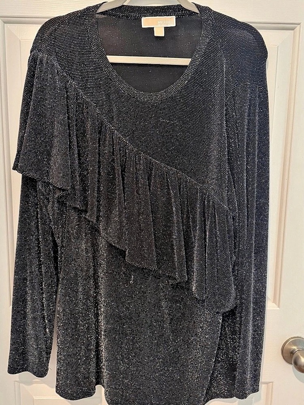 Michael Kors Black Metallic Blouse